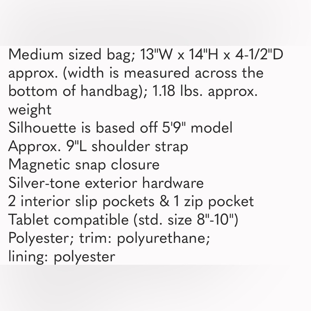 June 7th train π giveaway Alfani Tan and White Shoulder Bag with Textured Design - Picture 11 of 11